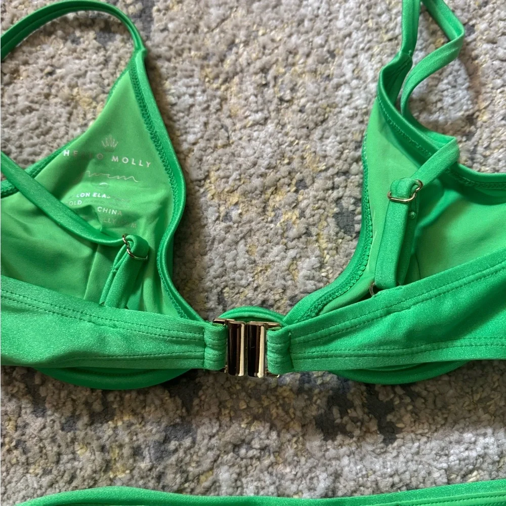 HELLO MOLLY Puerto Vallarta Swim Top and Buttom  Green